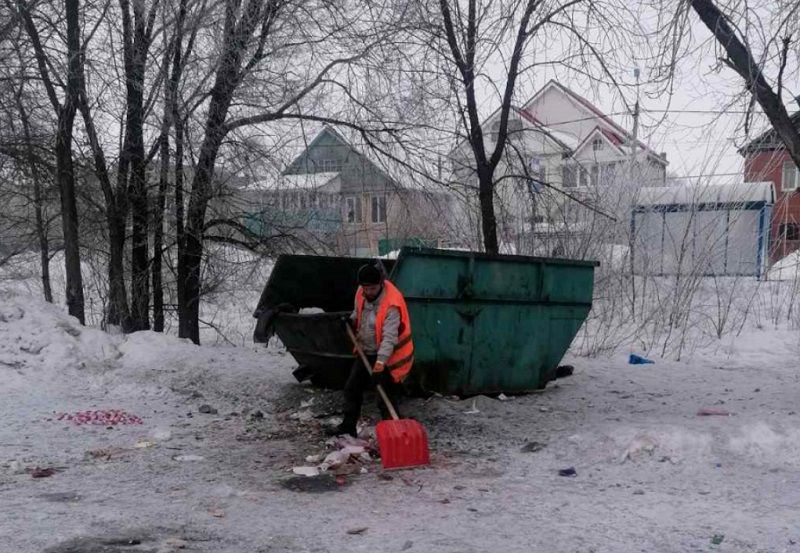 За прошедшую неделю с улиц Сызрани вывезли более 11 тонн мусора