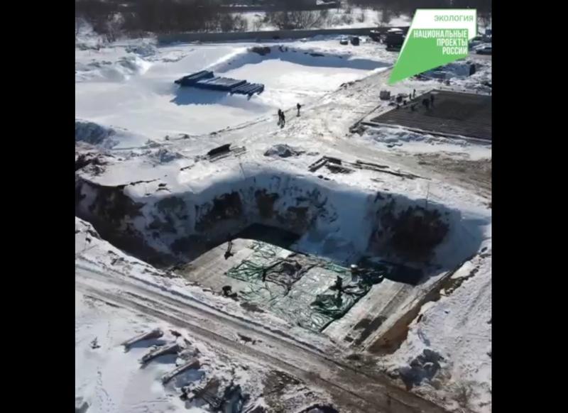 Власти Сызрани показали с высоты птичьего полета работу строителей на стратегическом объекте