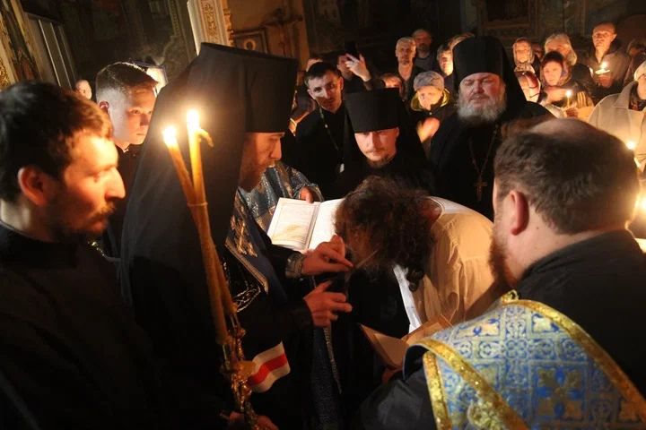 В Вознесенском мужском монастыре совершен чин монашеского пострига