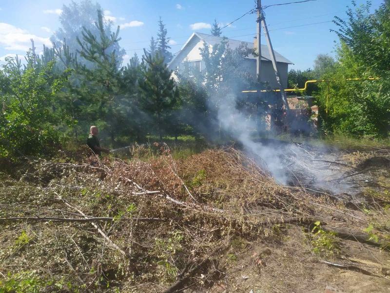 «Борцы с сорняками» устроили костер посреди улицы, но им помешали