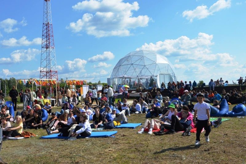 Под Сызранью в живописном месте крутили кино под открытым небом