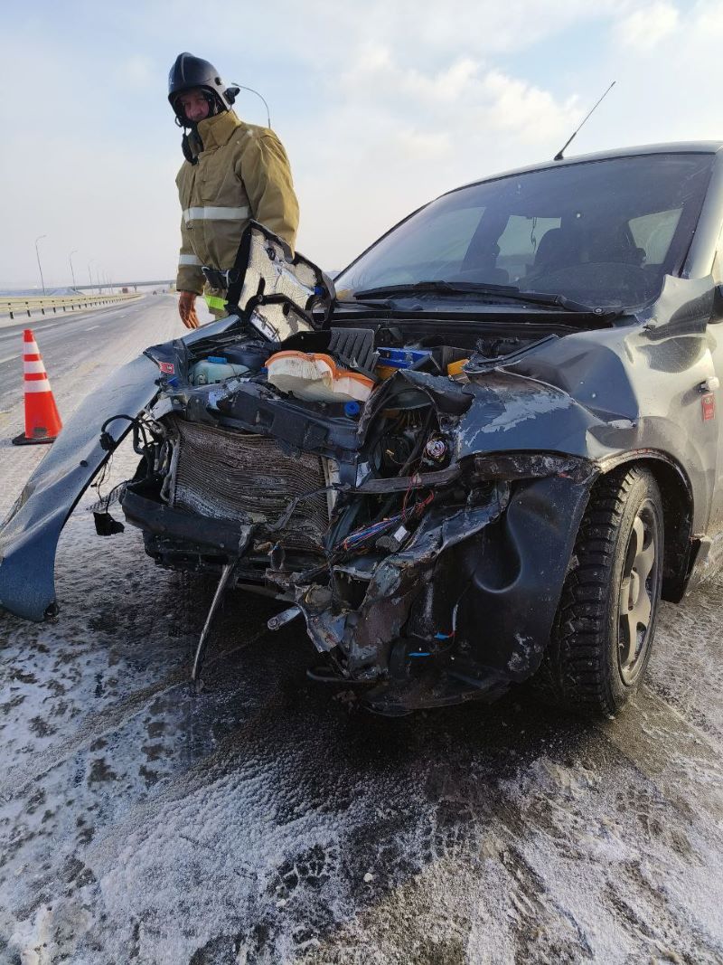 После ДТП на трассе «Обход Тольятти» в Сызранскую больницу доставлен пассажир Лады Калины