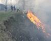 В районе села Кашпир произошел крупный пожар